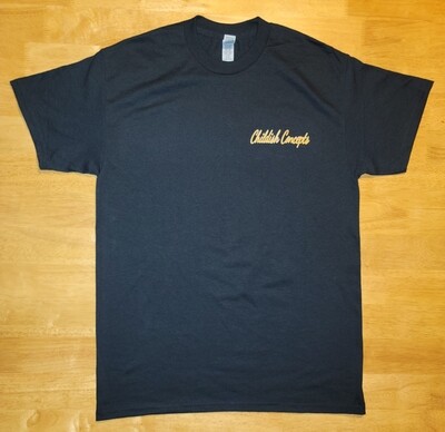 Black small Childish Concepts T shirt