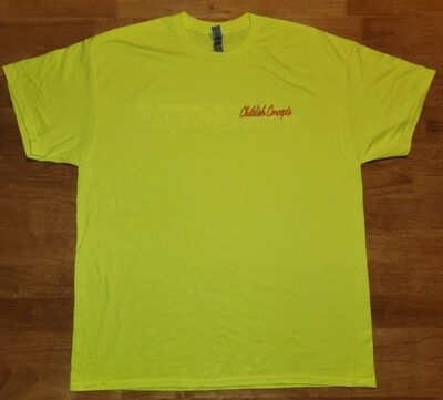 Safety yellow (green) medium Childish Concepts T shirt