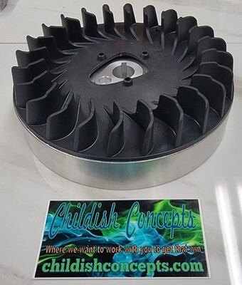 Lightweight cast aluminum flywheel (clone style taper)