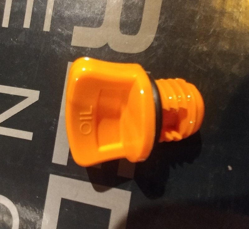 Oil fill plug
