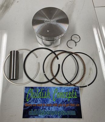 212 cc 70mm flat top piston kit (hemi) .550 height