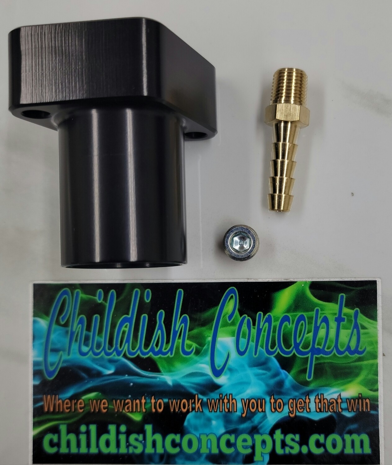Carburetor Manifold, Mikuni 24/28mm Flat Slide to GX200, 6.5 Chinese OHV, &amp; 212 Predator