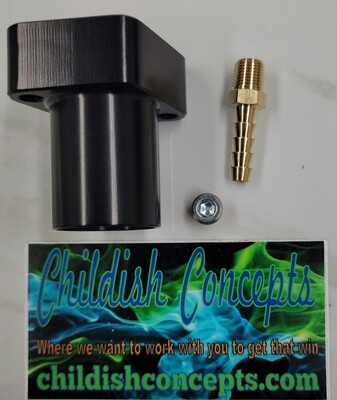 Carburetor Manifold, Mikuni 24/28mm Flat Slide to GX200, 6.5 Chinese OHV, &amp; 212 Predator