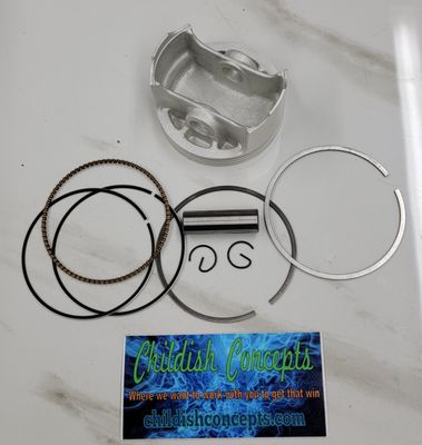 72mm flat top piston kit (Tillotson)