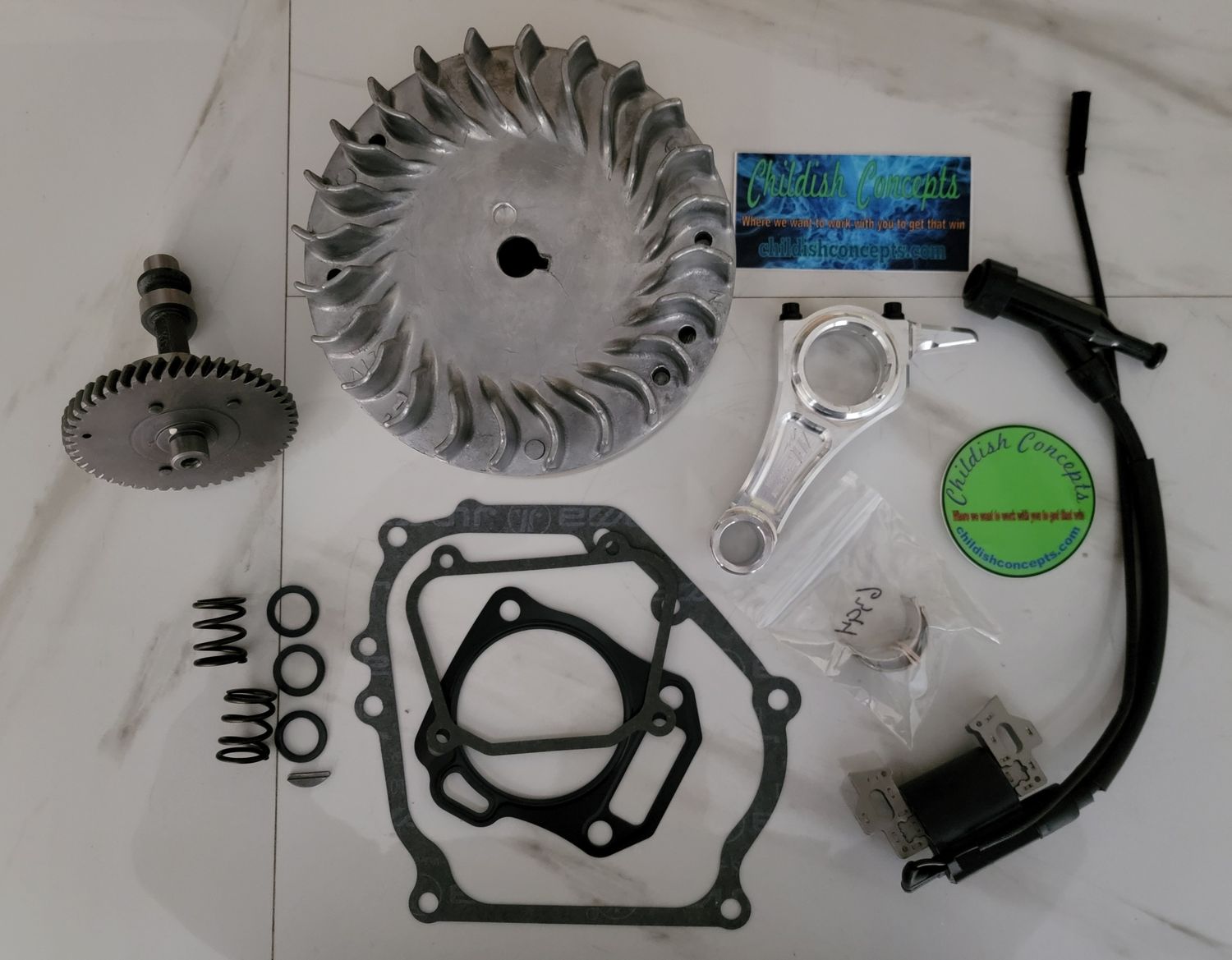 Ghost Banzai build kit (rev limit delete) Dukar/Tillotson 212 hemi, billet flywheel options available