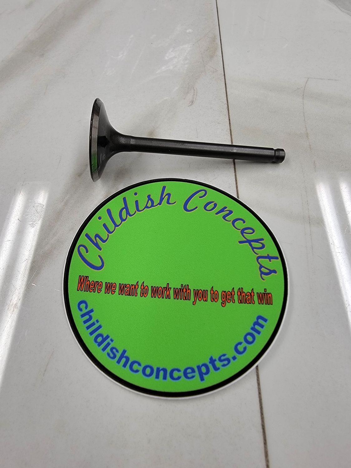 25mm stock non hemi Predator valve 5.0mm stem (5 mm stem)