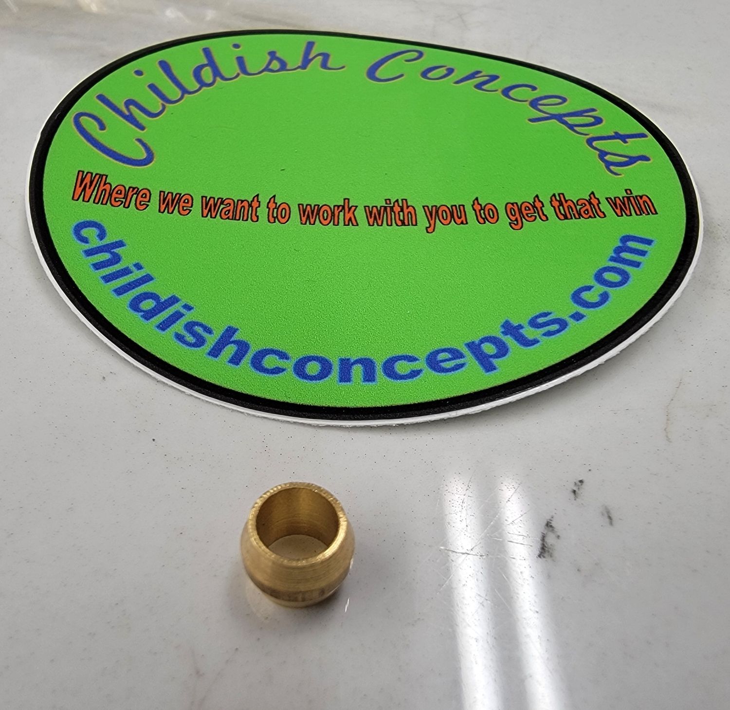 Throttle Cable Fitting Ferrule (white tube style)