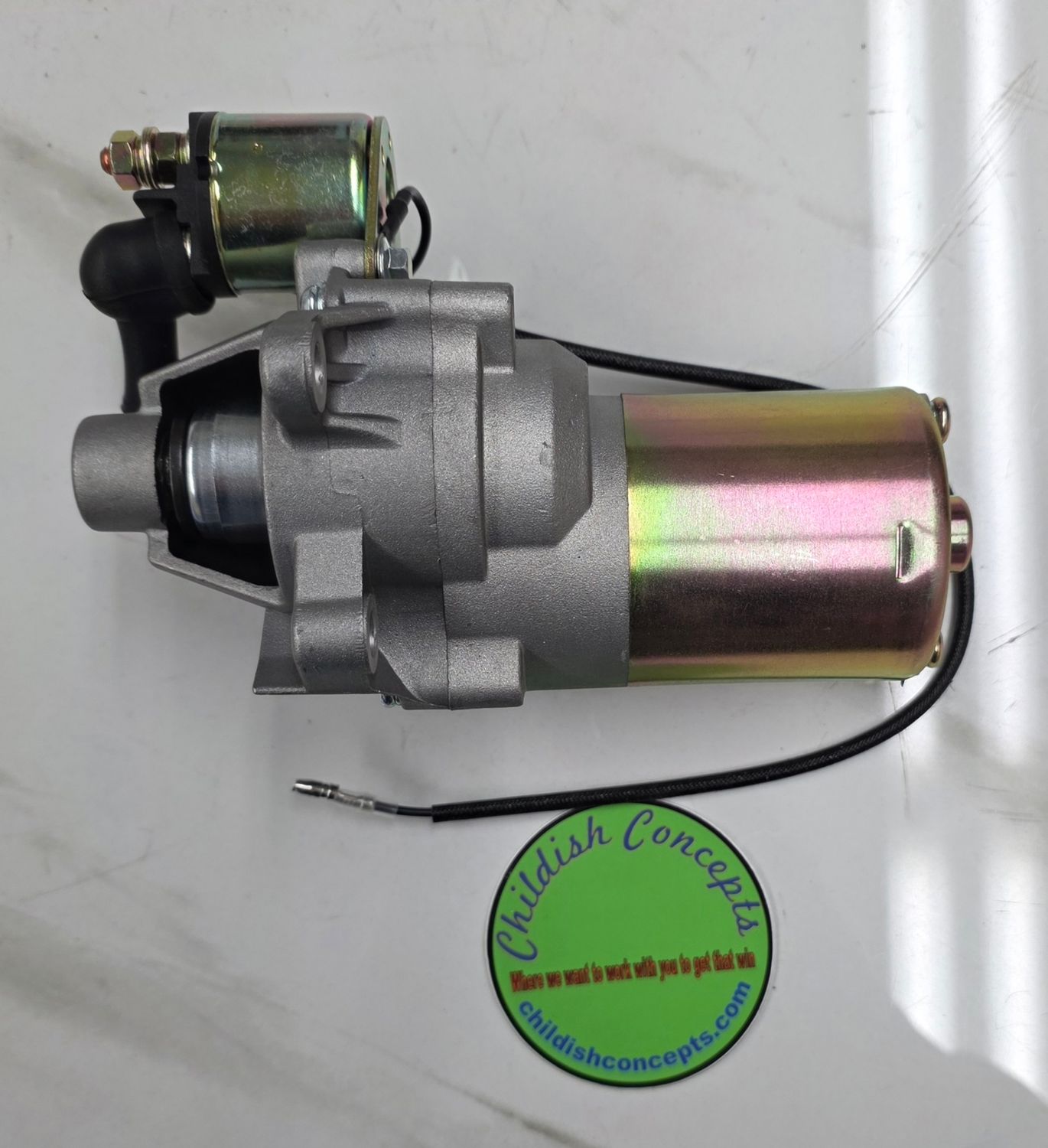 Small block electric starter