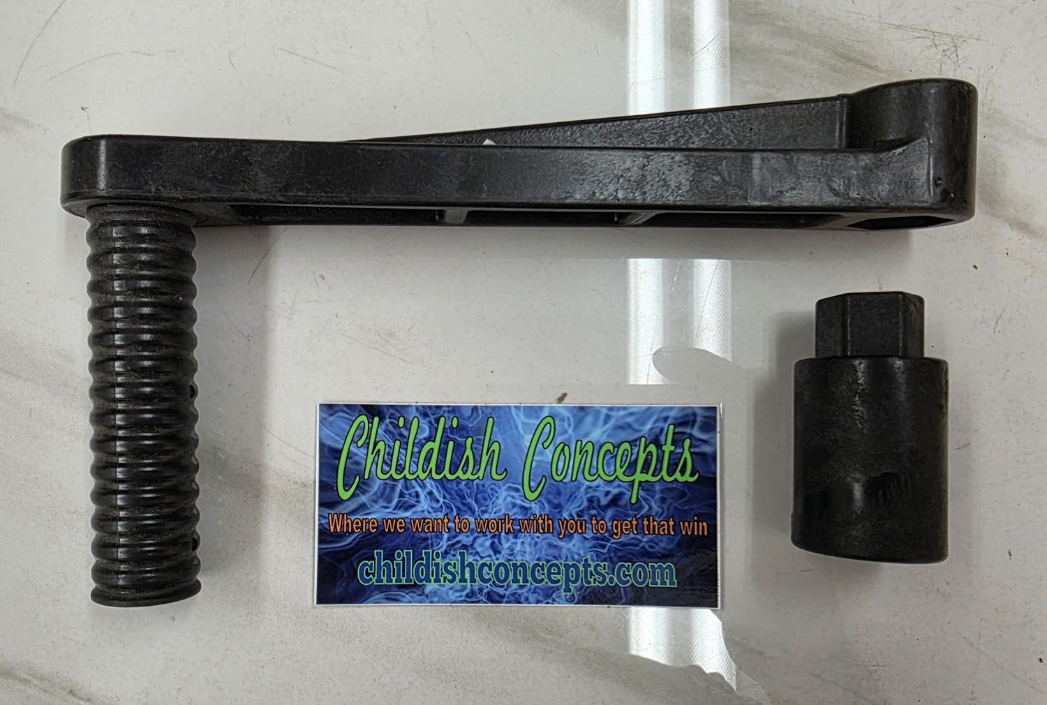 Hand crank starter replacement handle (plastic)