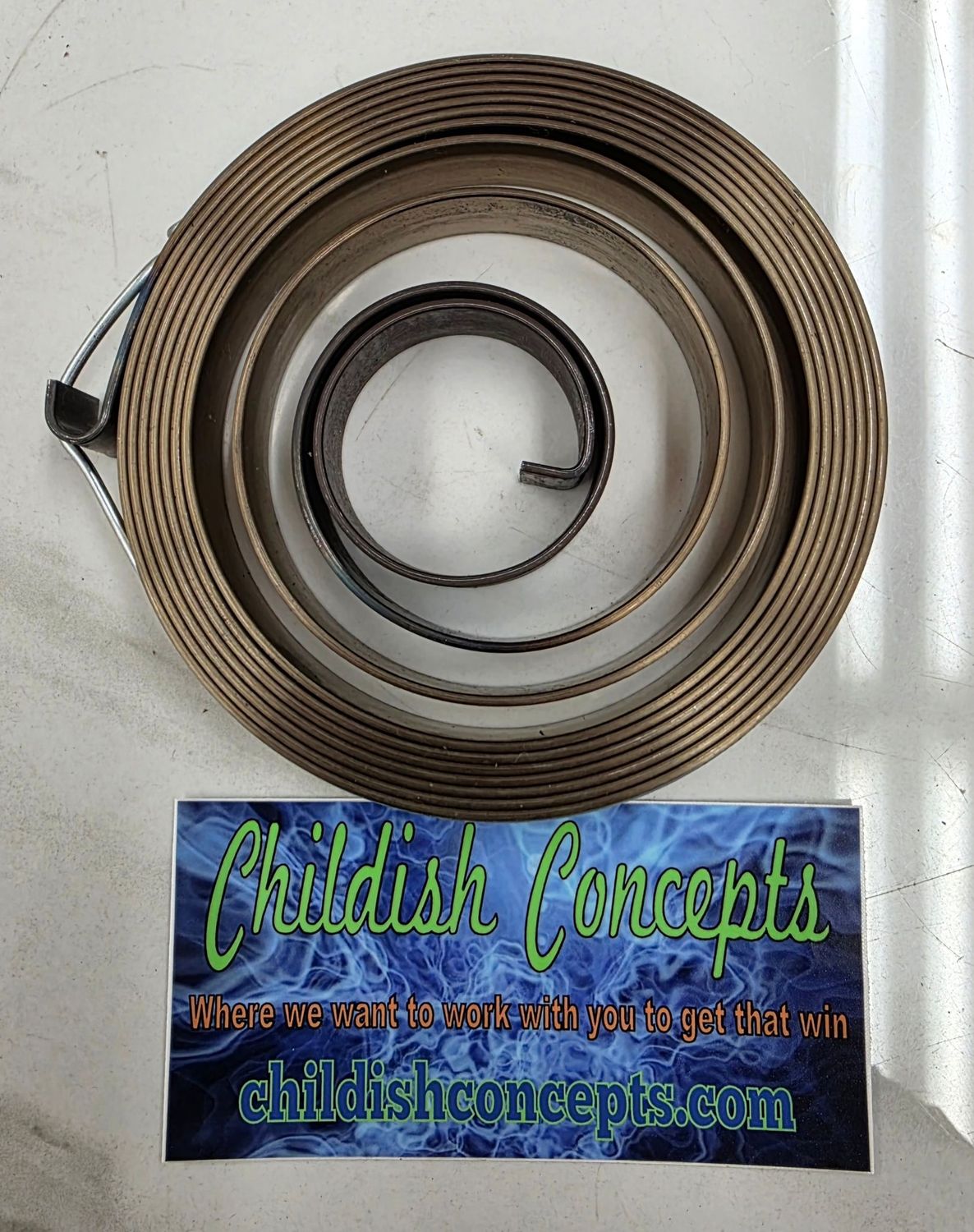 Hand crank starter replacement spring