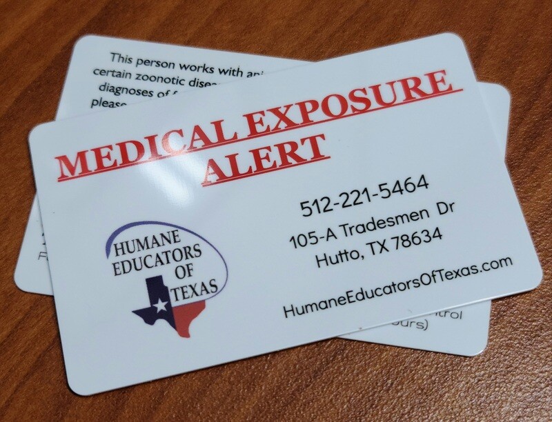 Medical Exposure Wallet Card