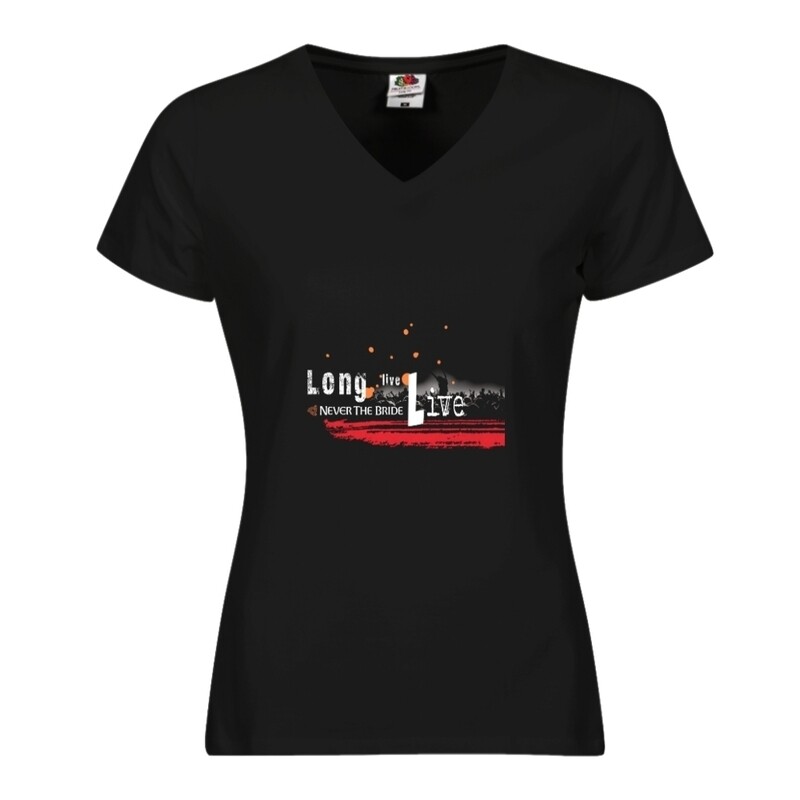 T-Shirt 'Long Live Live' Ladies Black