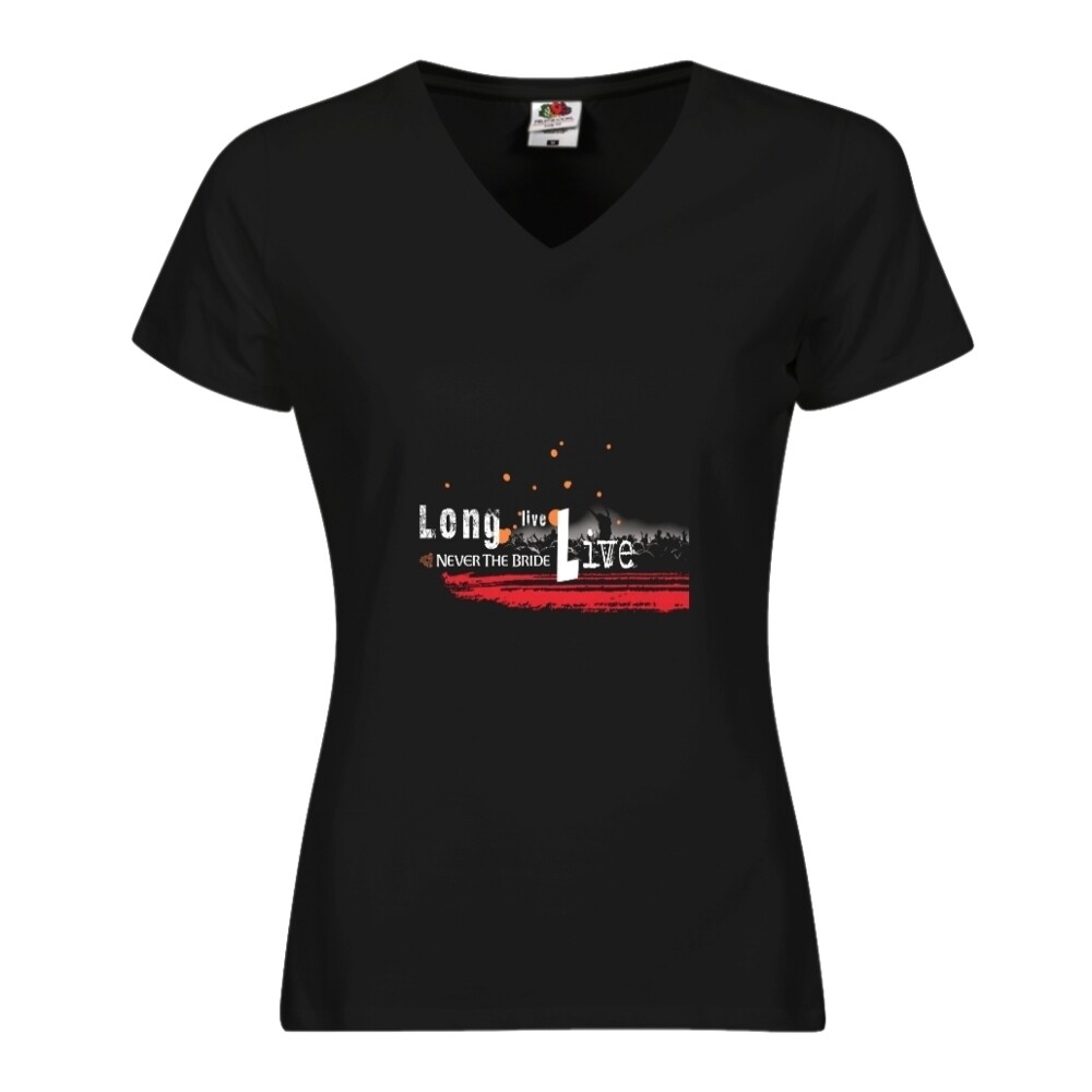 T-Shirt 'Long Live Live' Ladies Black