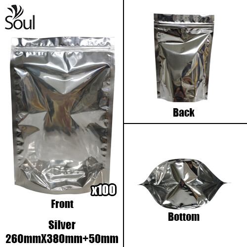 Triangle - Aluminium Side Seal Bag - Full - S - 260x380+50