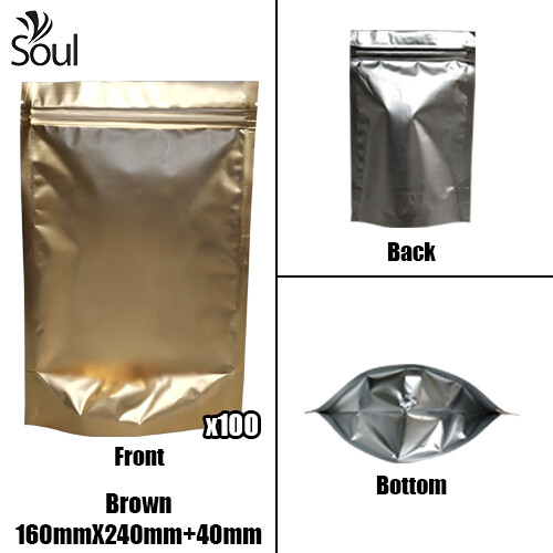 Triangle - Aluminium Side Seal Bag - Full - B- 160x240+40