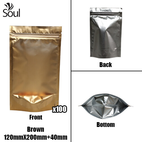 Triangle - Aluminium Side Seal Bag - Full - B- 120x200+40