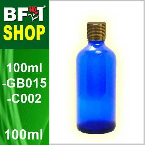 100ml Blue Color with Dropper Insert + Gold Cap