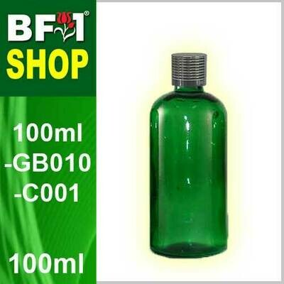 100ml Green Color with Dropper Insert + Silver Cap