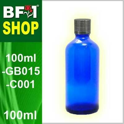 100ml Blue Color with Dropper Insert + Silver Cap
