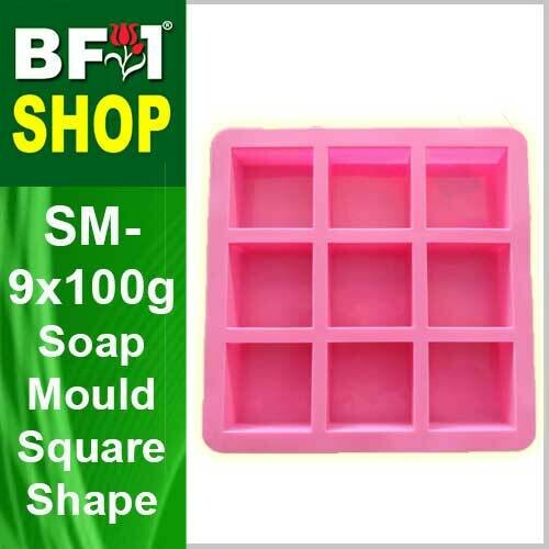 SM - 9x100g Soap Mould Square Shape