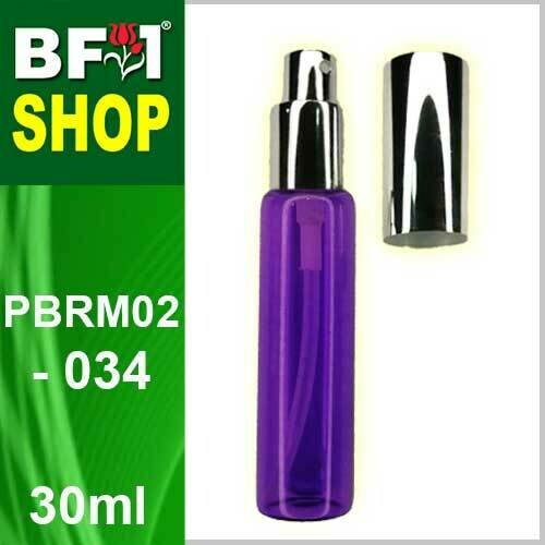 30ml-PBRM02-034- Purple Colour Silver Cap(Clear Stock)