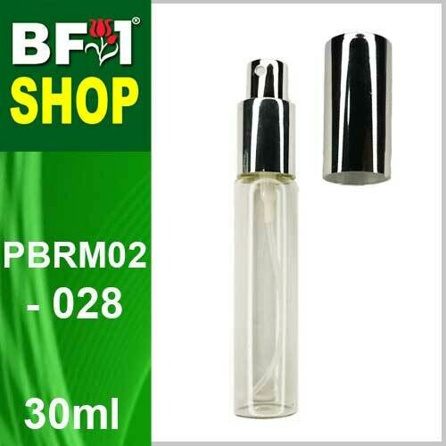 30ml-PBRM02-028-Transparent Silver Cap (Clear Stock)