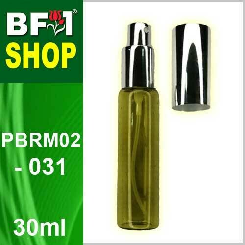 30ml-PBRM02-031-Moss Green Colour Silver Cap (Clear Stock)