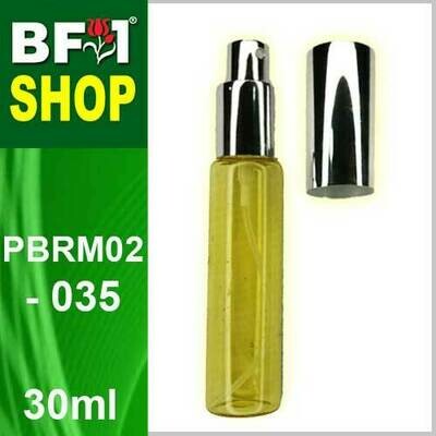 30ml-PBRM02-035-Yellow Colour Silver Cap (Clear Stock)