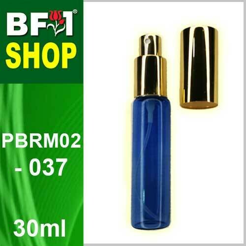 30ml-PBRM02-037-Blue Colour Gold Cap (Clear Stock)