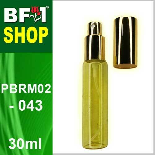 30ml-PBRM02-043-Yellow Colour Gold Cap (Clear Stock)