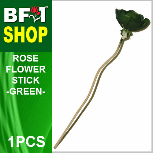 BAP- Reed Diffuser Flower Stick - Rose - Green x 1pc