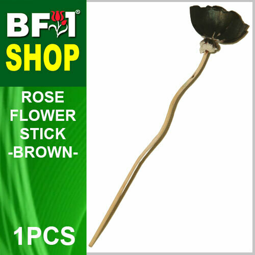 BAP- Reed Diffuser Flower Stick - Rose - Brown x 1pc