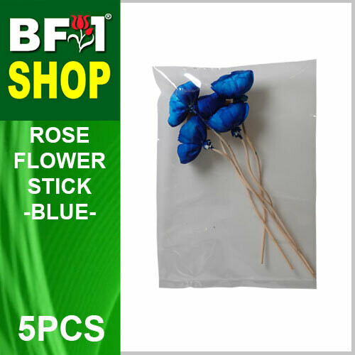 BAP- Reed Diffuser Flower Stick - Rose - Blue x 5pc