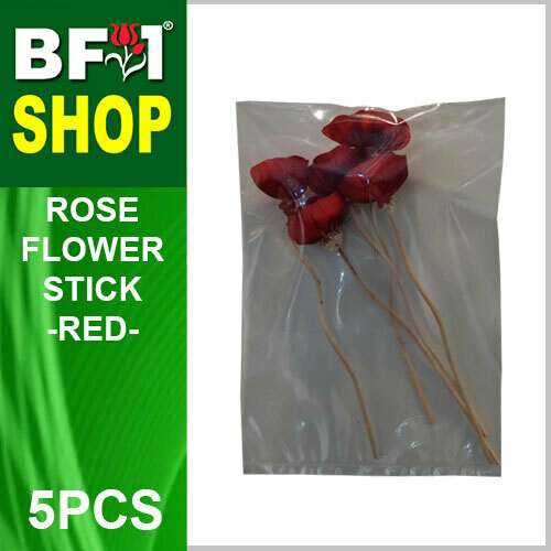BAP- Reed Diffuser Flower Stick - Rose - Red x 5pc