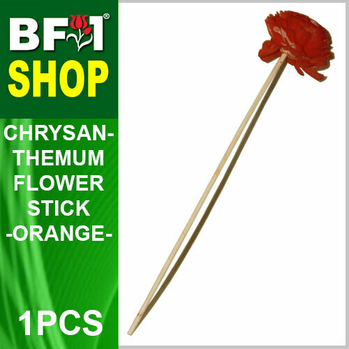 BAP- Reed Diffuser Flower Stick - Chrysanthemum - Orange x 1pc