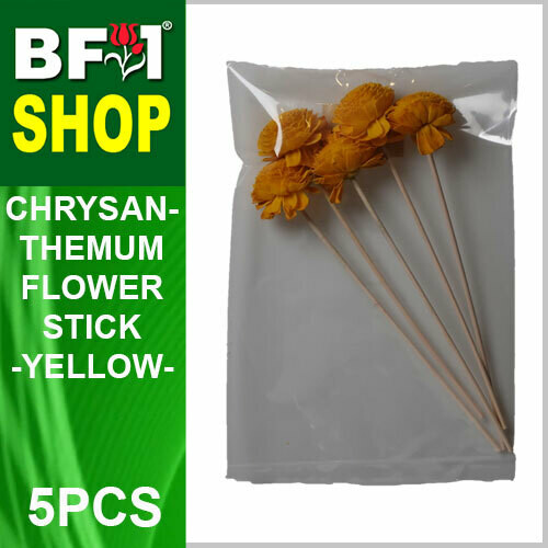 BAP- Reed Diffuser Flower Stick - Chrysanthemum - Yellow x 5pc