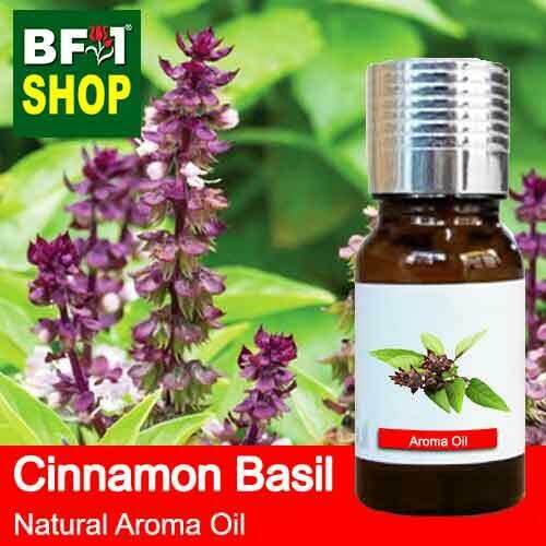 Natural Aroma Oil (AO) - Basil - Cinnamon Basil ( Thai Basil ) Aroma Oil - 10ml