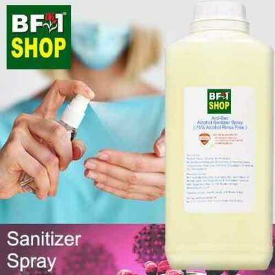 Antibacterial Alcohol Hand Sanitizer Spray ( 75% Alcohol Liquid Form Rinse Free ) - 1L