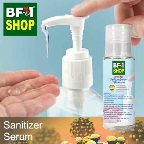 Antibacterial Hand Sanitizer Serum ( 75% Alcohol Gel Form Rinse Free ) - 55ml