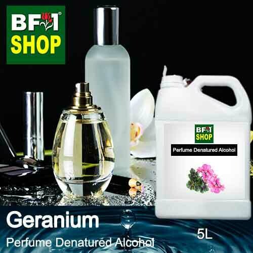 Perfume Alcohol - Denatured Alcohol 75% with Geranium - 5L