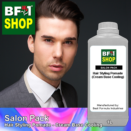 Salon Pack - Hair Styling Pomade - Cream Base Cooling - 1L