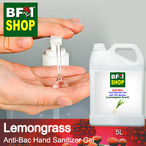 Anti Bac Hand Sanitizer Gel With 75 Alcohol Abhsg Lemongrass 5l