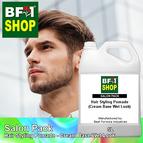 Salon Pack - Hair Styling Pomade - Cream Base Wet Look - 5L
