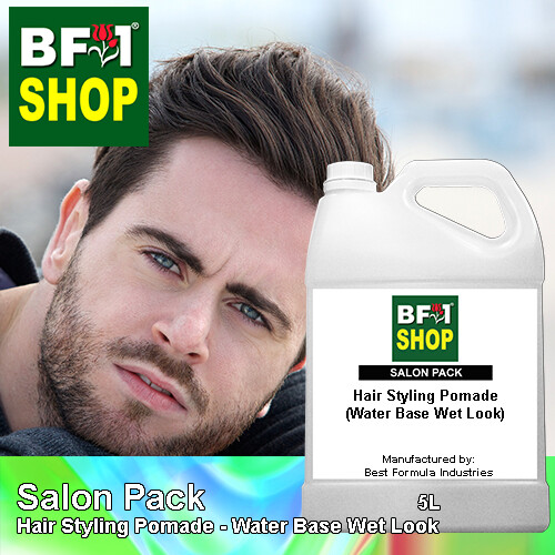 Salon Pack - Hair Styling Pomade - Water Base Wet Look - 5L