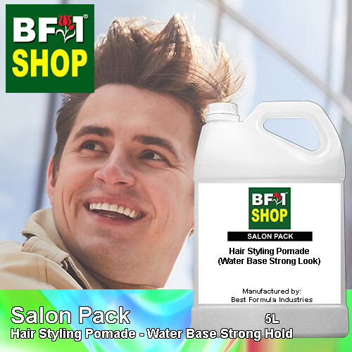 Salon Pack - Hair Styling Pomade - Water Base Strong Hold - 5L
