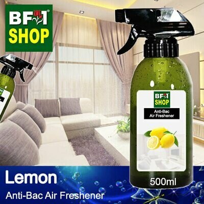 Anti-Bac Air Freshener - 75% Alcohol with Lemon - 500ml Anti-Bac Air Freshener - 75% Alcohol with Lemon - 500ml
