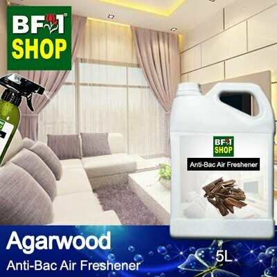 Anti-Bac Air Freshener - 75% Alcohol with Agarwood - 5L Anti-Bac Air Freshener - 75% Alcohol with Agarwood - 5L