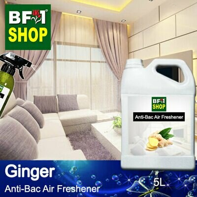 Anti-Bac Air Freshener - 75% Alcohol with Ginger - 5L Anti-Bac Air Freshener - 75% Alcohol with Ginger - 5L