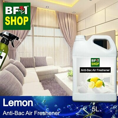 Anti-Bac Air Freshener - 75% Alcohol with Lemon - 5L Anti-Bac Air Freshener - 75% Alcohol with Lemon - 5L