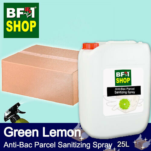 Anti-Bac Parcel Sanitizing Spray Non Alcohol (ABPS) - Lemon - Green Lemon - 25L